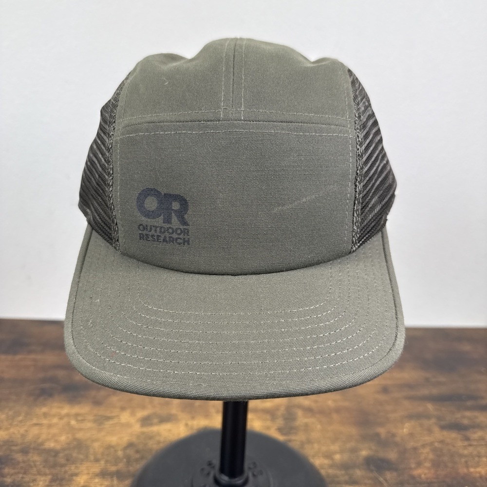 Outdoor Research Loam 5 Panel Cap Green Vented Adjustable Mens Hat OS NEW NWOT
